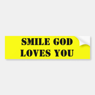 PEGATINA PARA COCHE AMORES DE JESÚS DE LA SONRISA USTED