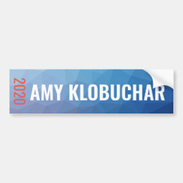 Pegatina Para Coche Amy Klobuchar 2020 geométricos azules
