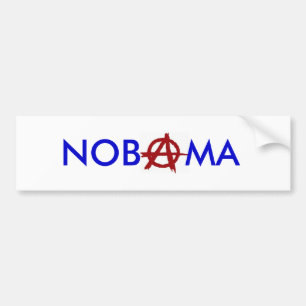 Pegatina Para Coche Anarquía de "Nobama"