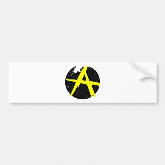 Pegatina Para Coche AnCap Wiki (Frente)