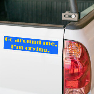 Pegatina Para Coche Anda conmigo estoy llorando