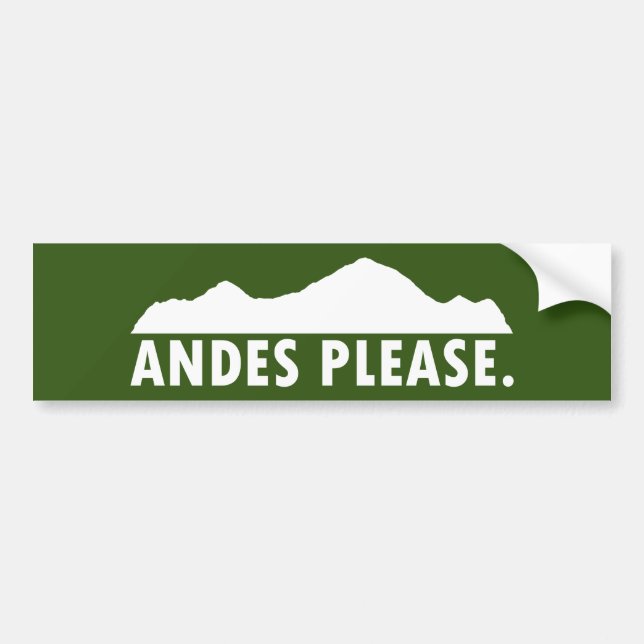 Pegatina Para Coche Andes Please (Frente)