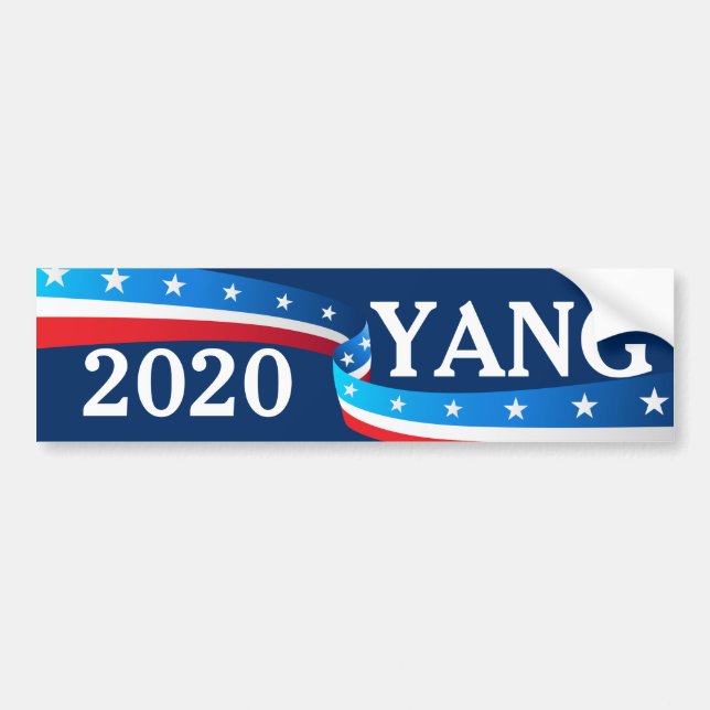 Pegatina Para Coche Andrew Yang 2020 Presidente (Frente)