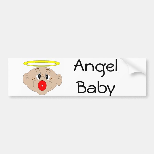 Pegatina Para Coche Angel Baby (Frente)