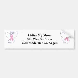 Pegatina Para Coche ángel del cáncer de pecho para la mamá