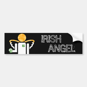 Pegatina Para Coche ángel irlandés