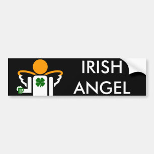 Pegatina Para Coche ángel irlandés
