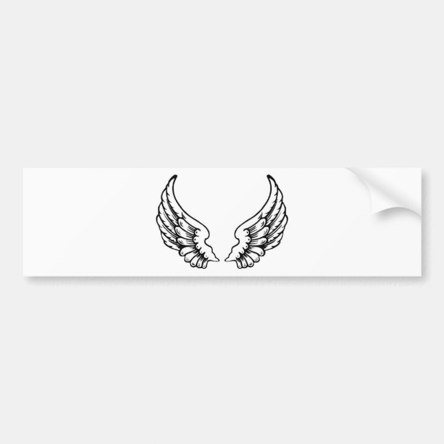 Pegatina Para Coche angel_wings_3_ (Frente)