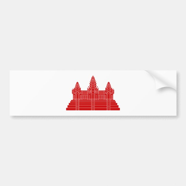 Pegatina Para Coche Angkor Wat Ver.2.0. Templo Khmer (Frente)