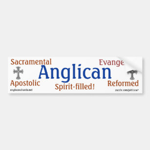 Pegatina Para Coche Anglicano tradicional