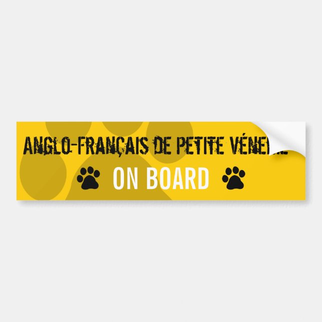 Pegatina Para Coche Anglo-Francais de Petite Venerie a bordo (Frente)