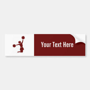 Pegatina Para Coche Animadora en la silueta Bumpersticker