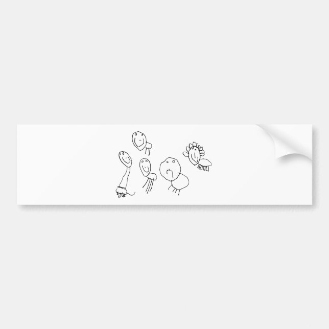 Pegatina Para Coche Animales (Frente)