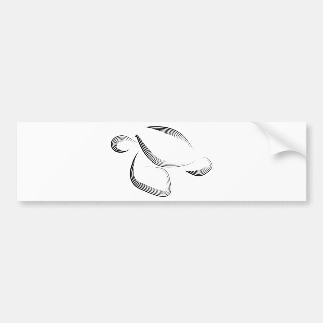 Pegatina Para Coche Animales - tortuga (Frente)