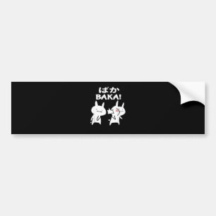 Pegatina Para Coche Anime japonés Baka Rabbit Slap Funny Pullover