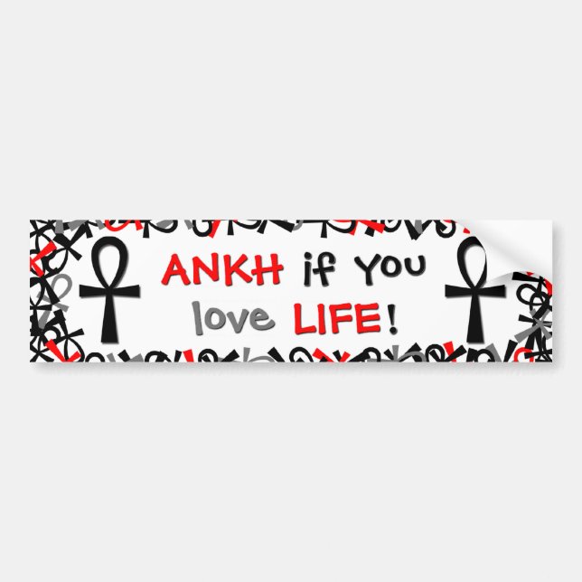 Pegatina Para Coche Ankh si usted ama vida (Frente)