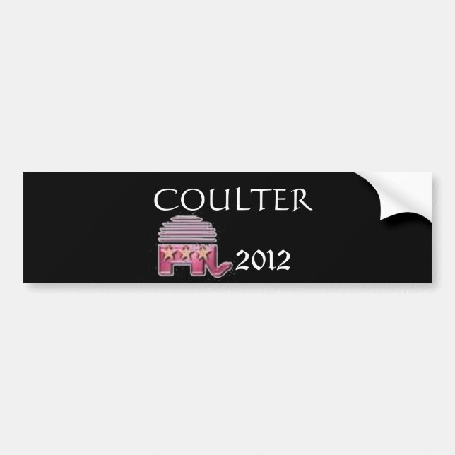 Pegatina Para Coche Ann Coulter 2012 (Frente)