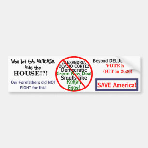 Pegatina Para Coche AÑO de edición democrático Alexandria Ocasio-Co