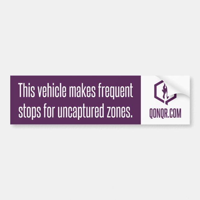 Pegatina Para Coche Anónimo frecuente las paradas (Frente)