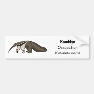 Pegatina Para Coche Anteater feliz personalizado ilustracion