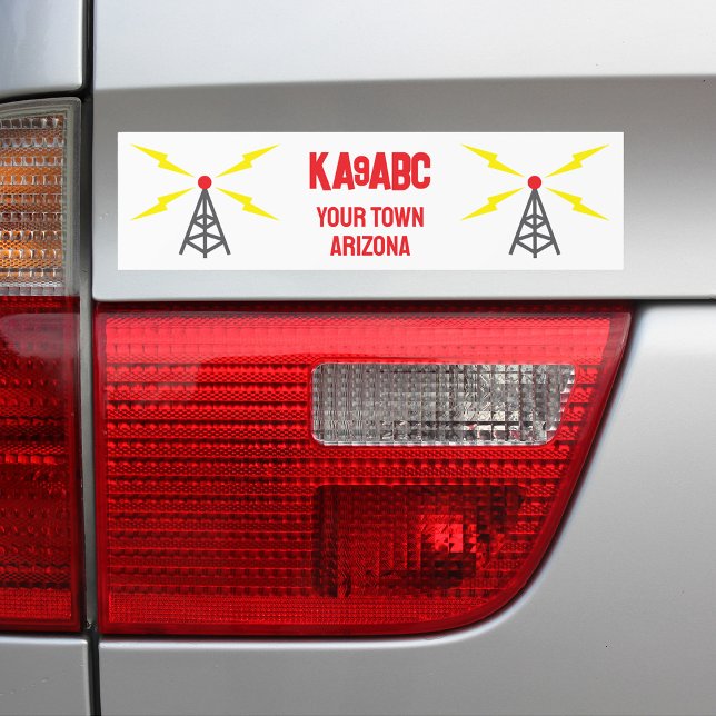 Pegatina Para Coche Antena de operador aficionado de radiofrecuencia y (Subido por el creador)