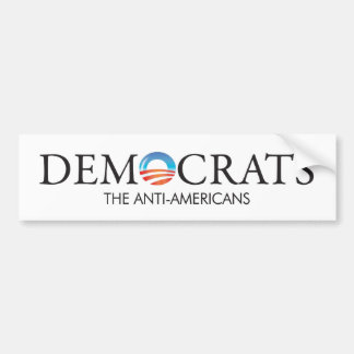 Pegatina Para Coche Anti-Americanos de Demócratas