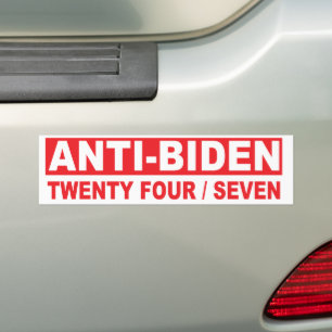 Pegatina Para Coche Anti-Biden Veinticuatro Siete