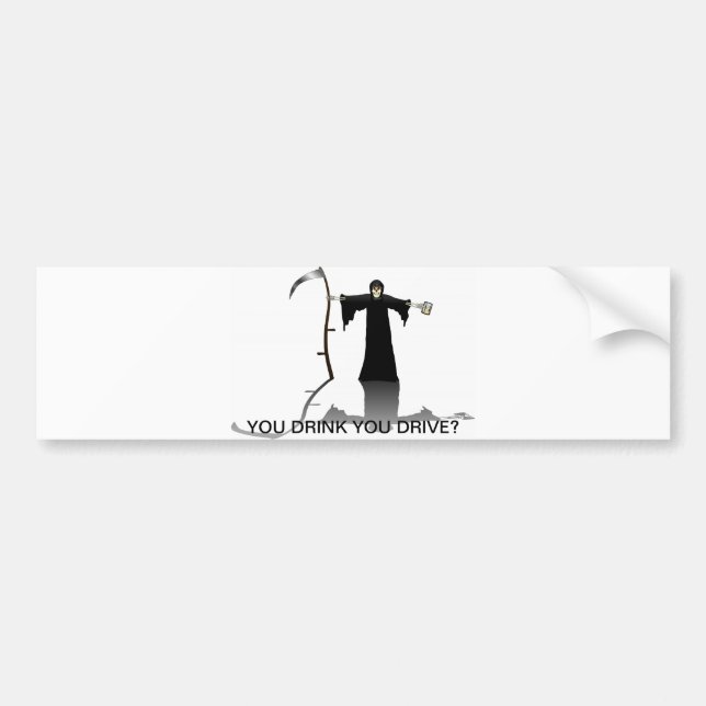 Pegatina Para Coche Anti-consumición y conducción (Frente)