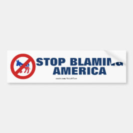 Pegatina Para Coche Anti Democrats Stop Blaming America