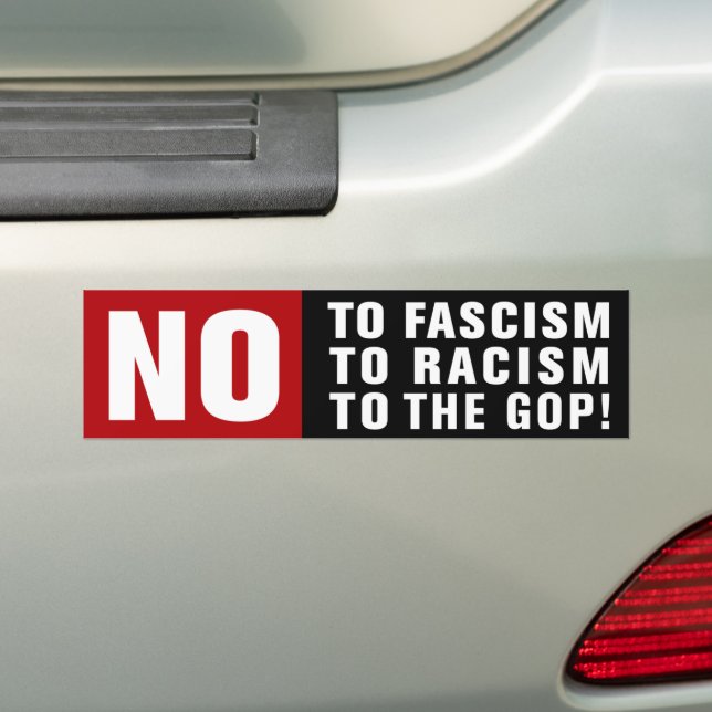 Pegatina Para Coche Anti-fascismo Anti-racista Anti-Republicano (en coche)