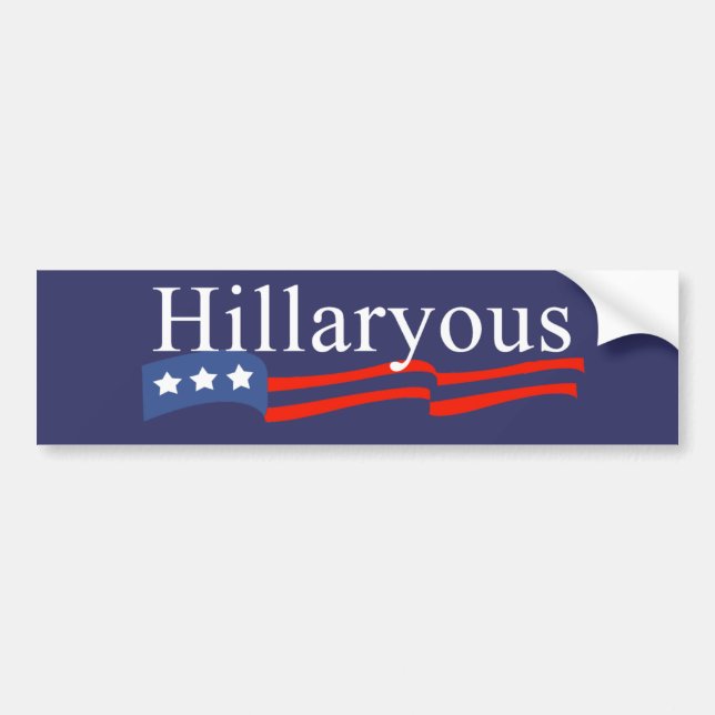 Pegatina Para Coche Anti-Hillary: Hillaryous Bumper Sticker (Frente)