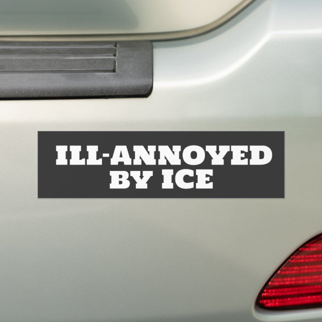 Pegatina Para Coche anti-ICE humor (en coche)