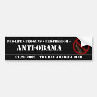 PEGATINA PARA COCHE ANTI-OBAMA
