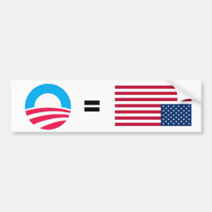Pegatina Para Coche Anti-Obama apenó la bandera