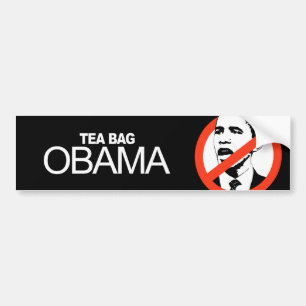 Pegatina Para Coche Anti-Obama - bolsita de té Obama