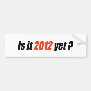 Pegatina Para Coche Anti-Obama Bumpersticker - 2012 todavía