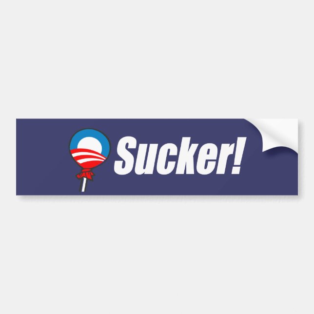 Pegatina Para Coche Anti-Obama Bumpersticker - lechón (Frente)
