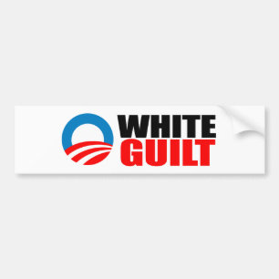 Pegatina Para Coche Anti-Obama - CULPABILIDAD BLANCA