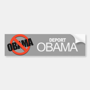 Pegatina Para Coche Anti-Obama - deporte a Obama