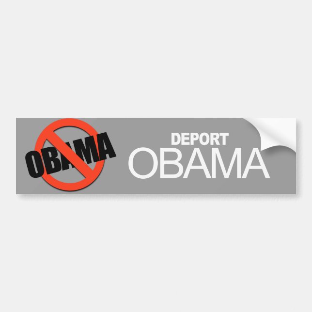 Pegatina Para Coche Anti-Obama - deporte a Obama (Frente)