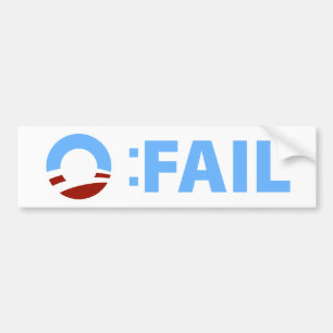 Pegatina Para Coche Anti-Obama: Fall de Barack Obama