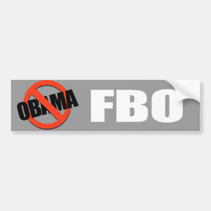 Pegatina Para Coche Anti-Obama - fbo