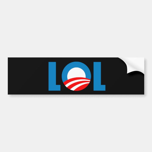 Pegatina Para Coche Anti-Obama - LOL (Frente)