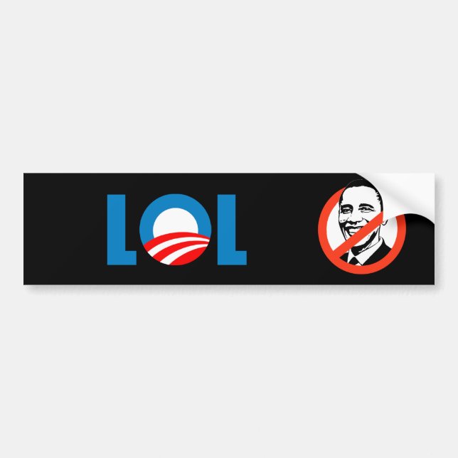 Pegatina Para Coche Anti-Obama - LOL (Frente)