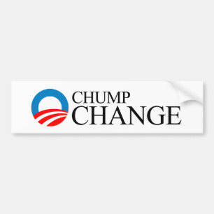 Pegatina Para Coche Anti-Obama - negro del cambio del zoquete