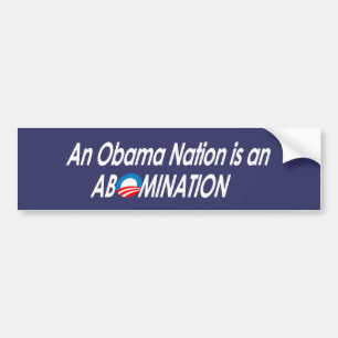 Pegatina Para Coche Anti-Obama - Obamanation