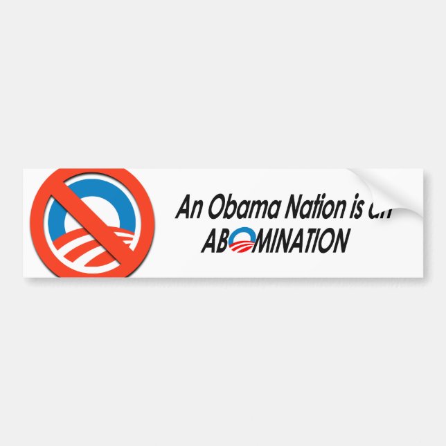 Pegatina Para Coche Anti-Obama - Obamanation 2 (Frente)