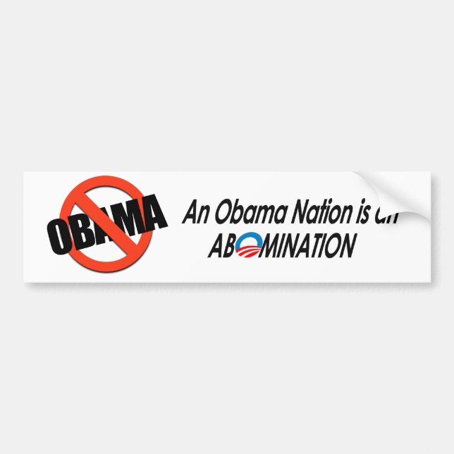 Pegatina Para Coche Anti-Obama - Obamanation 2 (Frente)