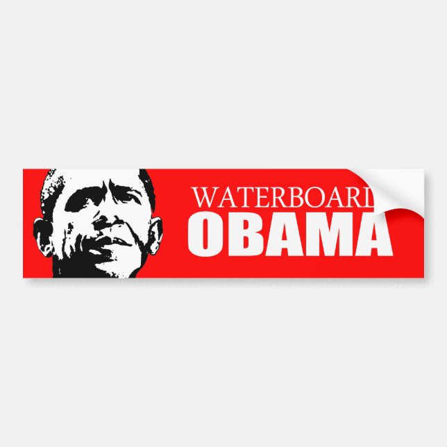 Pegatina Para Coche Anti-Obama - Waterboard Obama (Frente)