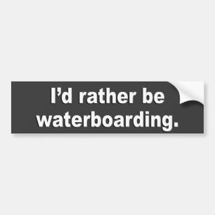 Pegatina Para Coche Anti-Obama - waterboarding bastante